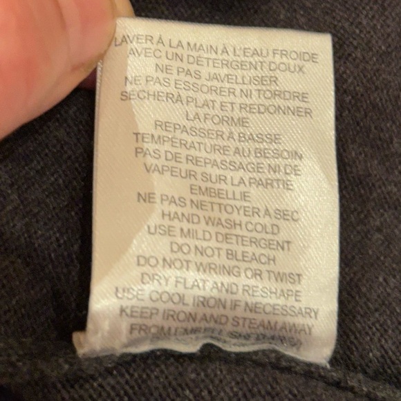 Chetta B  detailed front sweater knit dress charcoal grey - Picture 7 of 10